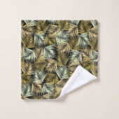 Tropisch Retro Nachtpatroon #1 #palms #decor #art Bad Handdoek (Wasdoekje)