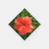 Tropisch Rode Hibiscus Bonita Springs Florida Servetten (Hoek)