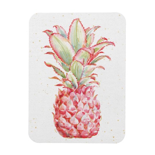 Tropisch | Roze ananas Magneet (Verticaal)