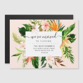 Tropisch Roze Bloemen Greenery Florida Verhuizen (Voorkant / Achterkant)