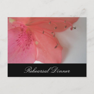 Tropisch roze bruiloft briefkaart