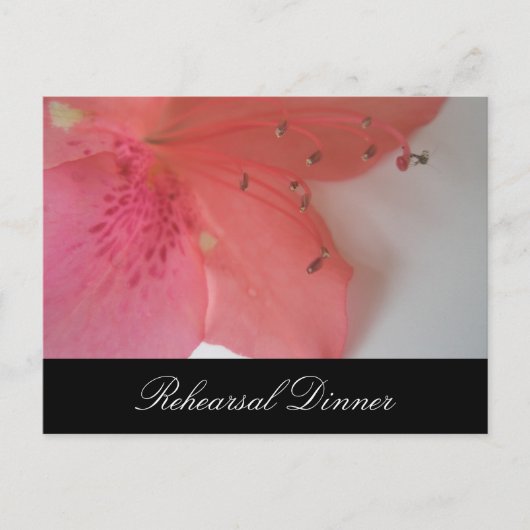 Tropisch roze bruiloft briefkaart (Voorkant)