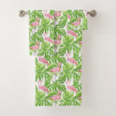 Tropisch Roze Flamingo Bad Handdoek (Insitu)