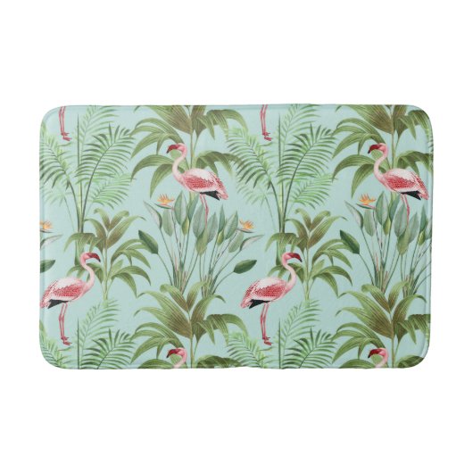 Tropisch Roze Flamingo Badmat (Voorkant)