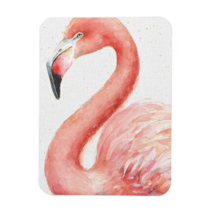 Tropisch   Roze Flamingo Magneet