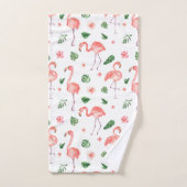 Tropisch roze Flamingo patroon badkamer Bad Handdoek (Handdoek)