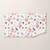 Tropisch roze Flamingo patroon badkamer Bad Handdoek (Handdoek)