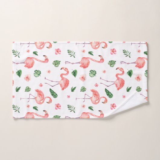 Tropisch roze Flamingo patroon badkamer Bad Handdoek (Handdoek)