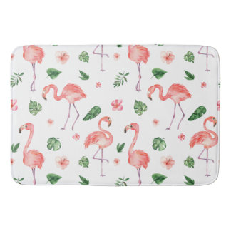 Tropisch roze Flamingo patroon badkamer Badmat