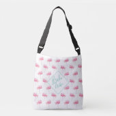 Tropisch roze Flamingo patroon Canvas tassen (Voorkant)