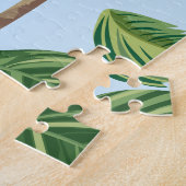 Tropisch roze Flamingo patroon Legpuzzel (Zijkant)