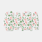 Tropisch roze Flamingo patroon v2 Bedankdoosjes (Uitgevouwen)