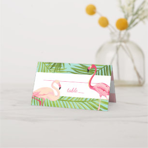 Tropisch roze flamingohuwelijk