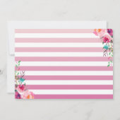 Tropisch roze goudananassap Baby shower Hartelijk Kaart (Achterkant)