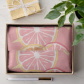 Tropisch roze grapefruits (pompelmoezen) en citroe tissuepapier (Geschenk)