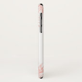 Tropisch roze handpalmen iPhone X Hoesje (Achterkant/links)