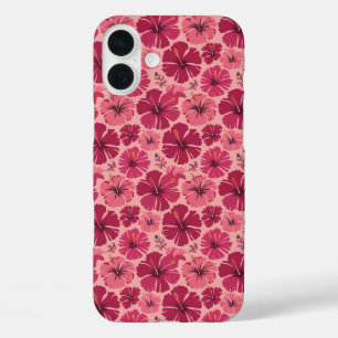 Tropisch roze Hibiscus Delight iPhone 16 Plus Hoesje