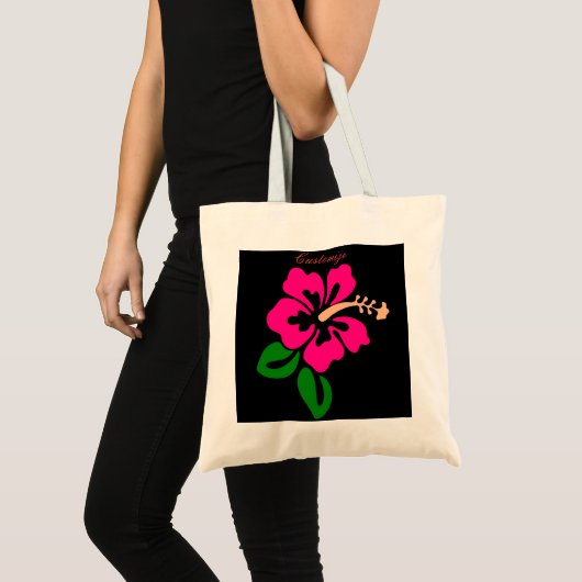 Tropisch roze hibiscus flower Thunder_Cove Tote Bag (Voorkant (product))