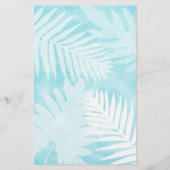 Tropisch roze Hibiscus gepersonaliseerd briefpapie (Achterkant)