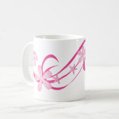 Tropisch roze koffiemok (Voorkant links)