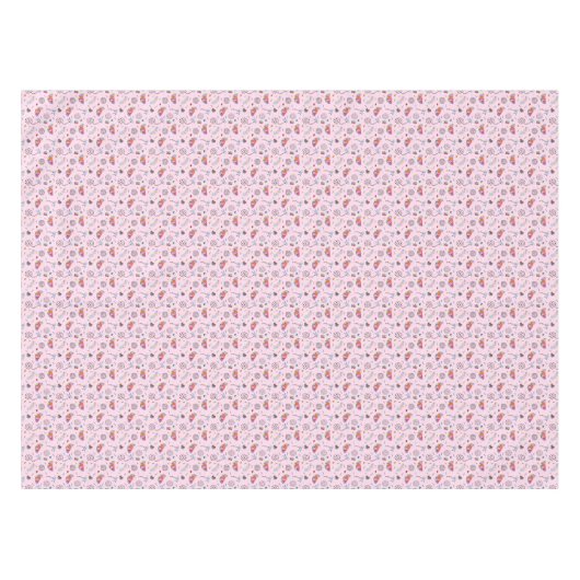 Tropisch roze Memphis Style Pattern Tafelkleed (Voorkant (Horizontaal))