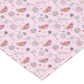 Tropisch roze Memphis Style Pattern Tafelkleed (Gekanteld)