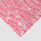 Tropisch roze monstera Plant lekt Tissuepapier (Detail)