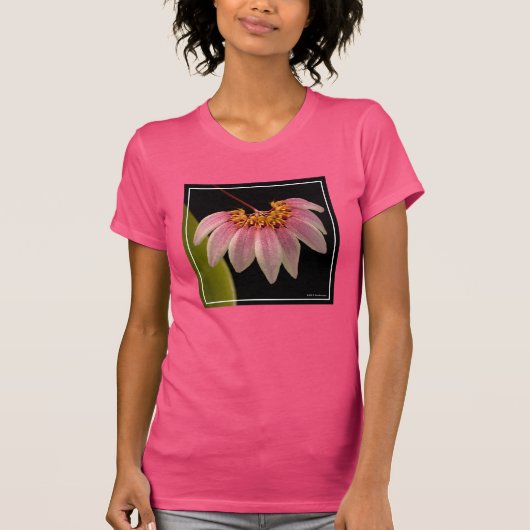 Tropisch roze orchidee t-shirt (Voorkant)