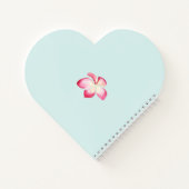 Tropisch Roze Plumeria Trouw Notebook Notitieboek (Achterkant)