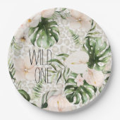 Tropisch Safari Birthday Bord Wild One Borden (Voorkant)
