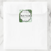 Tropisch scrub-label vierkante sticker (Tas)