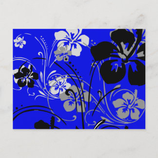 Tropisch Serenade (blauw) Briefkaart