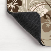 Tropisch Serenade (bruin) Mousepad Muismat (Hoek)