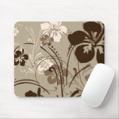 Tropisch Serenade (bruin) Mousepad Muismat (Met muis)