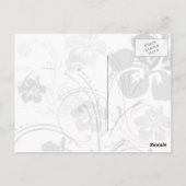 Tropisch Serenade (roze) Briefkaart (Achterkant)