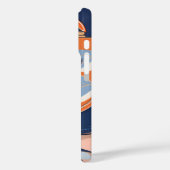 Tropisch Sinaasappel Blauw AI kunst Case-Mate iPhone Case (Achterkant / Links)