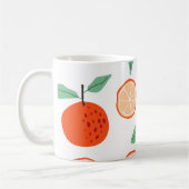 TROPISCH Sinaasappel Citrusvruchten Retropatroon Koffiemok (Links)