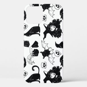 Tropisch Sinaasappel grijs: patroon iPhone 12 Hoesje