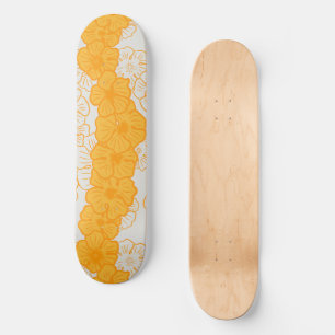 Tropisch skateboard hau hibiscus
