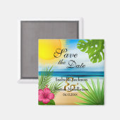 Tropisch Sla de datum op Magneet (Voorkant / Achterkant)