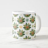 Tropisch sleufpatroon extra grote beker (Voorkant rechts)