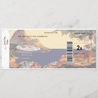 Tropisch sparen de Datum - Eerste Klasse 2A Save The Date