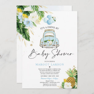 Tropisch station door Baby shower ananas-station Kaart