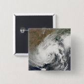 Tropisch Storm Bijli Vierkante Button 5,1 Cm (Voorkant /achterkant)