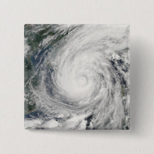 Tropisch Storm Chanchu Vierkante Button 5,1 Cm