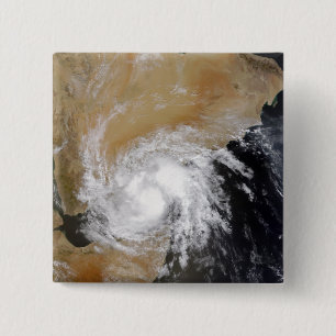 Tropisch Storm Drie in het noorden van de Indische Vierkante Button 5,1 Cm