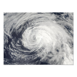 Tropisch Storm Ele in het centrale deel van de Sti Foto Afdruk