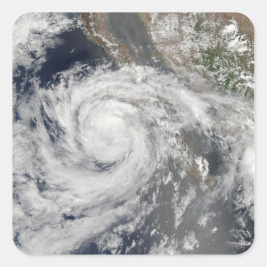 Tropisch Storm Emilia Vierkante Sticker (Voorkant)