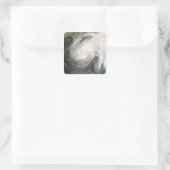 Tropisch Storm Fay Vierkante Sticker (Tas)