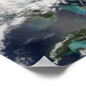 Tropisch Storm Hanna over de oostkust Poster (Hoek)